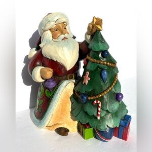 Jim Shore Santa Decorating Trimmed Tradition Heartwood Creek Christmas 4044069